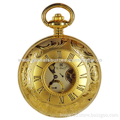 Semi Automatic Mechanical Men's Vintage Pocket Cold Cover Watch with CE/RoHS Mark